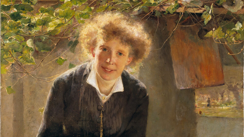 伯莎·韦格曼（Bertha Wegmann），杰安娜·鲍克港（porträtt av Jeanna Bauck）